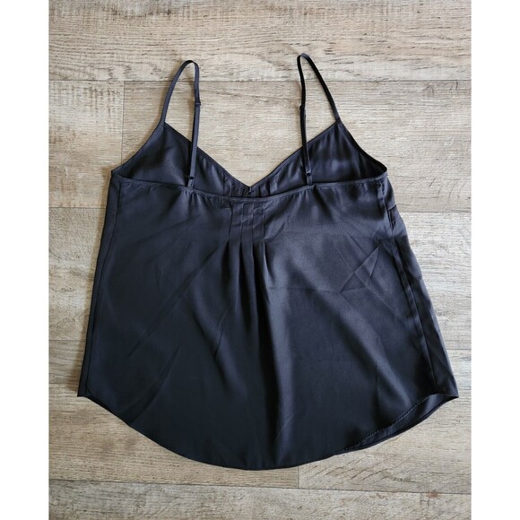 TALULA Spaghetti Strap Tank Top V-Neck Pleated Cami Blouse Lightweight Size M - Picture 3 of 6